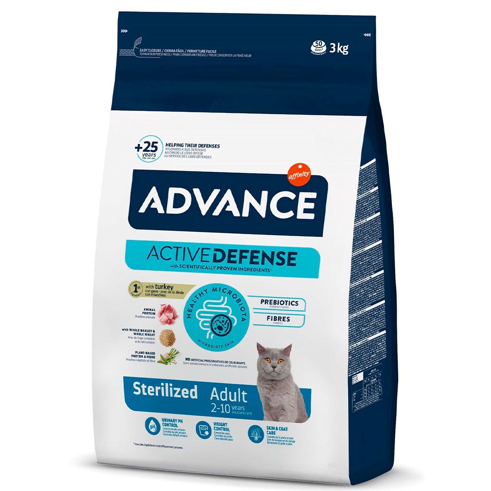 Advance Gato Sterilized Turkey & Barley 400Gr/1,5Kg/3Kg/6Kg/10Kg - Image 3