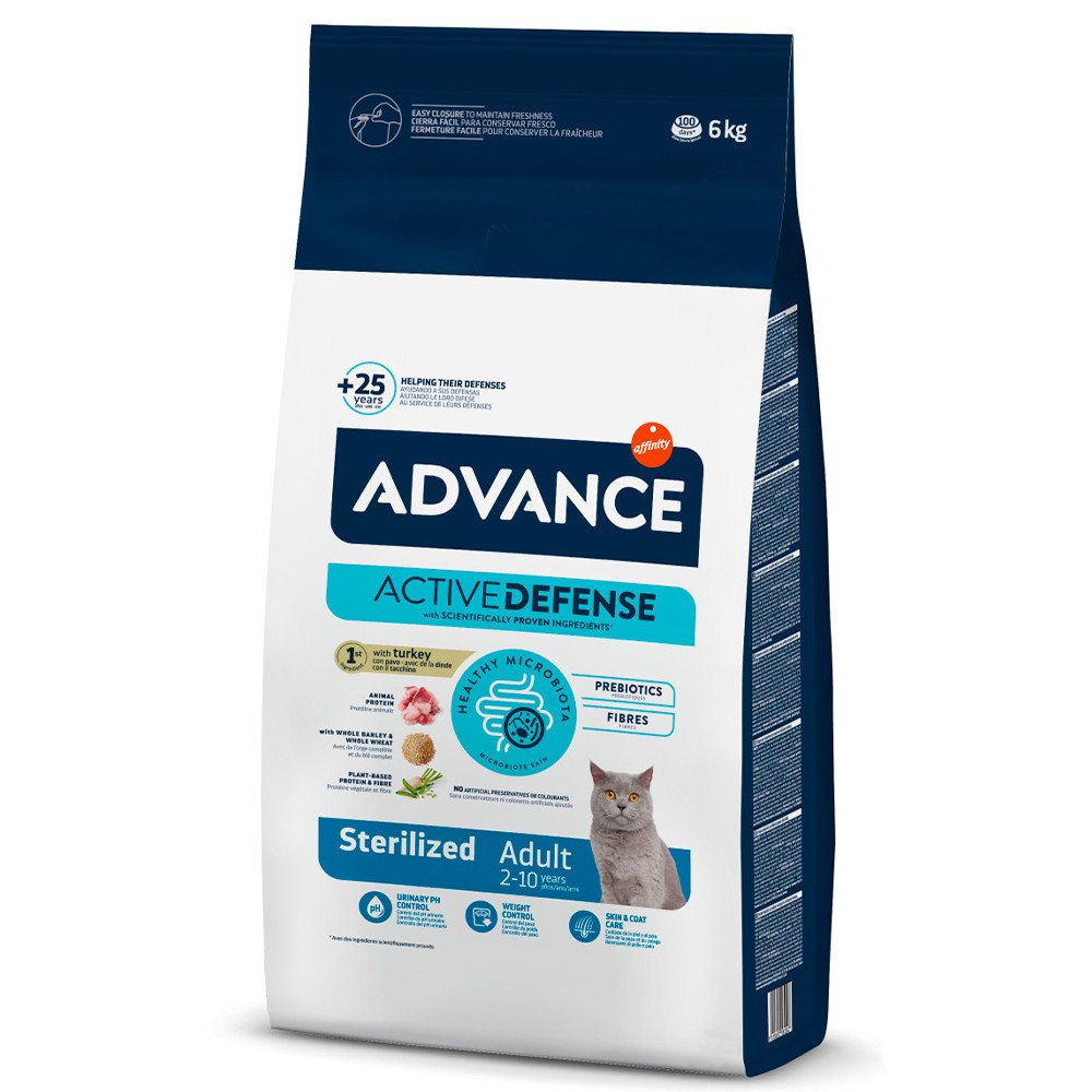 Advance Gato Sterilized Turkey & Barley 400Gr/1,5Kg/3Kg/6Kg/10Kg - Image 4