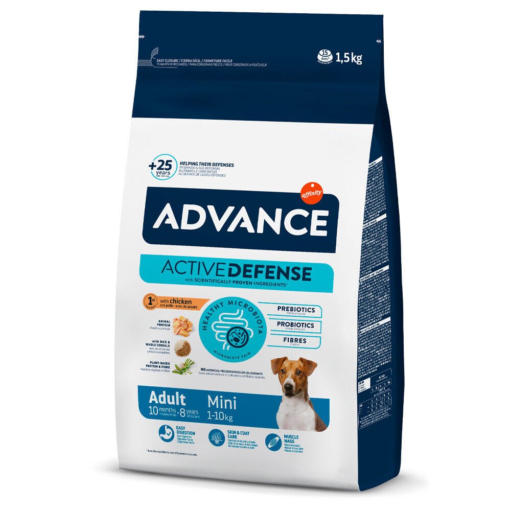 Advance Cão Mini Adult Chicken & Rice 700Gr/1,5Kg/3Kg/12Kg