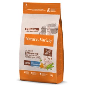 Natures Variety Gato Healthy Grain Sterilized Peixe Branco 300Gr/1,25Kg/3Kg - Image 3