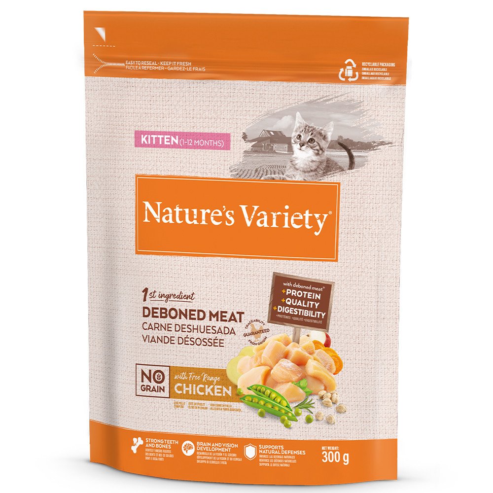 Natures Variety Gato No Grain Kitten Frango 300Gr/1,25Kg/3Kg/7Kg