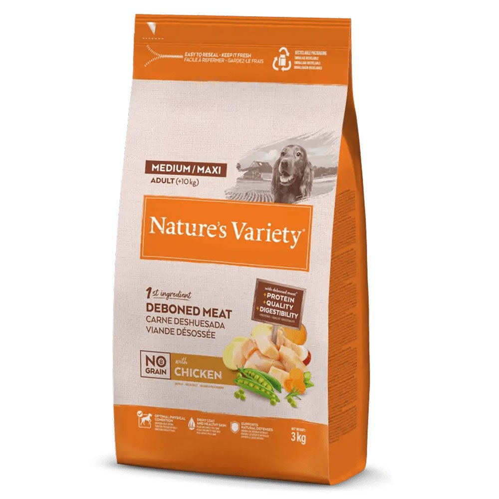 Natures Variety Cão No Grain Medium/Maxi Adult Frango 3Kg/10Kg - Image 2