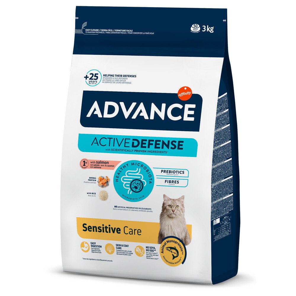Advance Gato Adult Sensitive Salmon & Rice 3Kg/10Kg