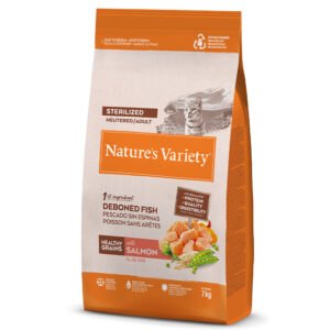 Natures Variety Gato Healthy Grain Sterilized Salmão 1,25Kg/3Kg/7Kg
