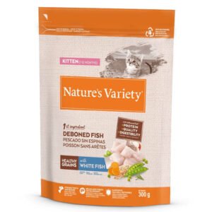 Natures Variety Gato Healthy Grain Kitten Peixe Branco 300Gr/1,25Kg
