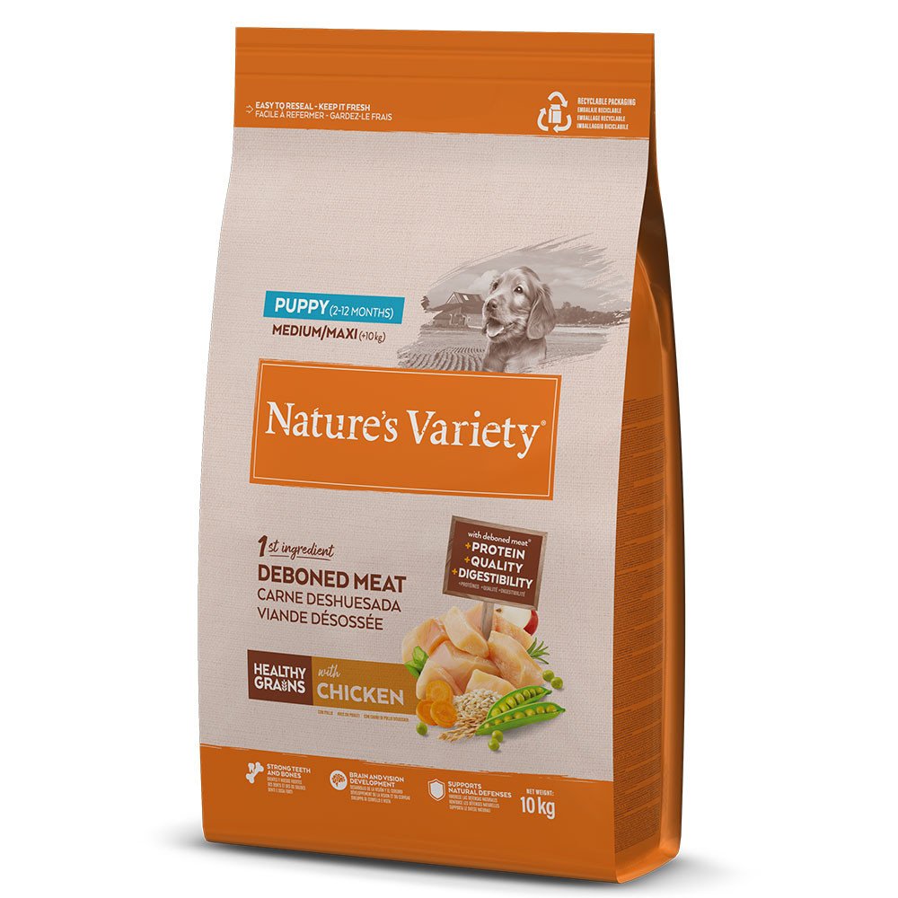 Natures Variety Cão Healthy Grain Medium/Maxi Puppy Frango 3Kg/10Kg - Image 2