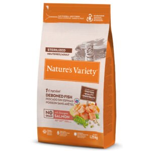 Alternative view of Natures Variety Gato No Grain Sterilized Salmão Nor 1,25Kg/3Kg/7Kg