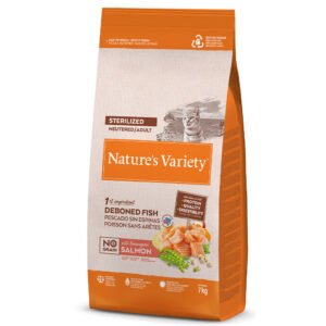 Natures Variety Gato No Grain Sterilized Salmão Nor 1,25Kg/3Kg/7Kg