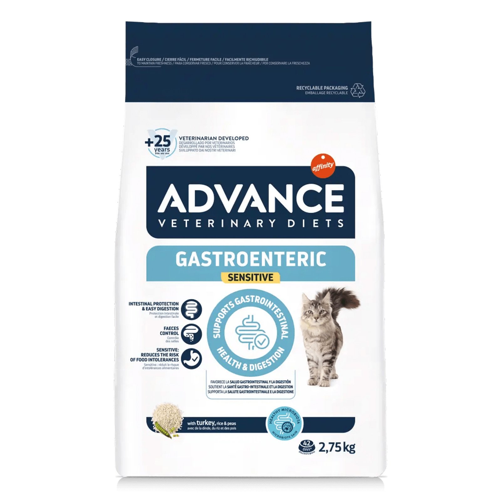 Advance Veterinary Diets Gato Gastroenteric Sensitive 400Gr/1,5Kg/2,75Kg/7,5Kg - Image 4