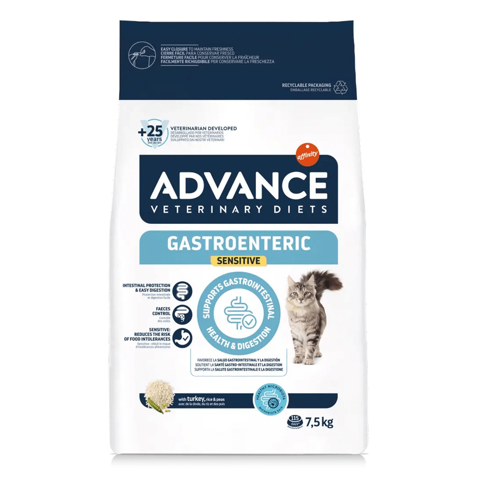 Advance Veterinary Diets Gato Gastroenteric Sensitive 400Gr/1,5Kg/2,75Kg/7,5Kg - Image 3